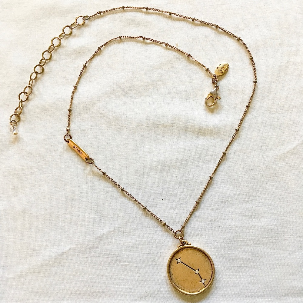 Sequin Aries Constellation Necklace